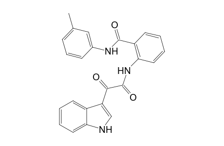 1H-Indole-3-acetamide, N-[2-[[(3-methylphenyl)amino]carbonyl]phenyl]-.alpha.-oxo-
