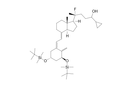 (5Z,7E)-(1S,3R,20S,24.xi.)-1,1-Bis[(1,3-dimethylethyl)dimethylsilyl]oxy]-20-fluoro-26,27-cyclo-9,10-secocholesta-5,7,10(19)-trien-24-ol