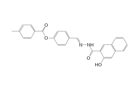 2-naphthalenecarboxylic acid, 3-hydroxy-, 2-[(E)-[4-[(4-methylbenzoyl)oxy]phenyl]methylidene]hydrazide