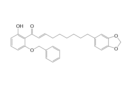 (E)-9-(1,3-benzodioxol-5-yl)-1-(2-benzoxy-6-hydroxy-phenyl)non-2-en-1-one