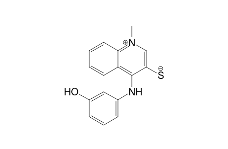 1-methyl-4-(3-hydroxyphenylamino)quinolinium-3-thiolate