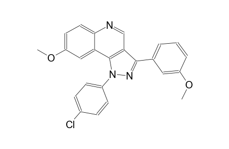 1-(4-chlorophenyl)-8-methoxy-3-(3-methoxyphenyl)-1H-pyrazolo[4,3-c]quinoline