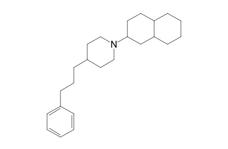 Piperidine, 1-(decahydro-2-naphthalenyl)-4-(3-phenylpropyl)-