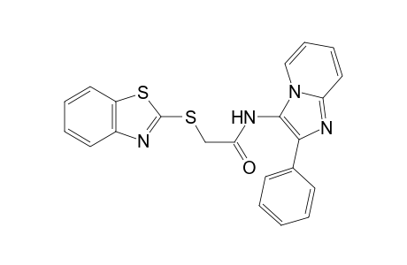 2-(1,3-Benzothiazol-2-ylsulfanyl)-N-(2-phenylimidazo[1,2-a]pyridin-3-yl)acetamide