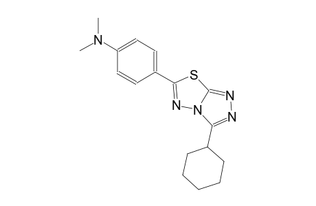 4-(3-cyclohexyl[1,2,4]triazolo[3,4-b][1,3,4]thiadiazol-6-yl)-N,N-dimethylaniline
