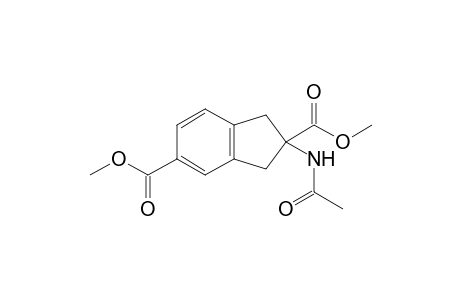 2-Acetamido-1,3-dihydroindene-2,5-dicarboxylic acid dimethyl ester