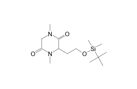 2,5-Piperazinedione, 3-[2-[[(1,1-dimethylethyl)dimethylsilyl]oxy]ethyl]-1,4-dimethyl-