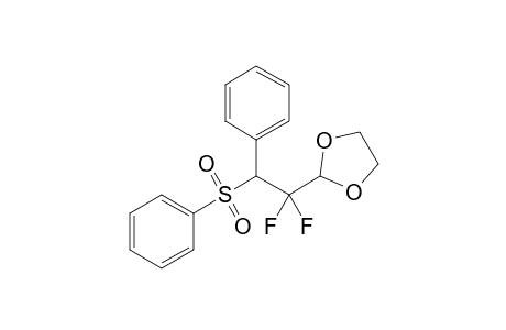 2-(2-besyl-1,1-difluoro-2-phenyl-ethyl)-1,3-dioxolane