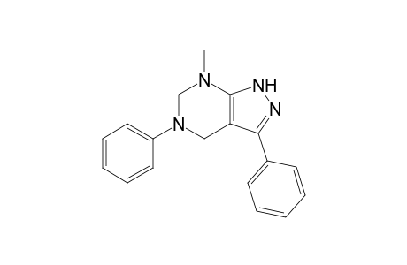 7-methyl-3,5-diphenyl-4,6-dihydro-2H-pyrazolo[3,4-d]pyrimidine