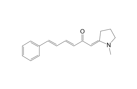 3,5-Hexadien-2-one, 1-(1-methyl-2-pyrrolidinylidene)-6-phenyl-, (?,E,E)-
