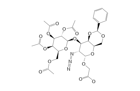 2-O-[2-AZIDO-4,6-O-BENZYLIDENE-2-DEOXY-3-O-(2,3,4,6-TETRA-O-ACETYL-BETA-D-GALACTOPYRANOSYL)-ALPHA-D-GALACTOPYRANOSYL]-GLYCOLIC-ACID