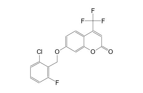 7-[(2-chloro-6-fluorobenzyl)oxy]-4-(trifluoromethyl)-2H-chromen-2-one