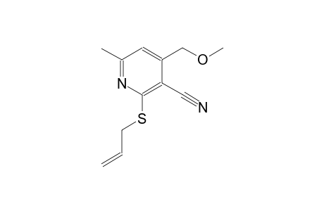 3-pyridinecarbonitrile, 4-(methoxymethyl)-6-methyl-2-(2-propenylthio)-