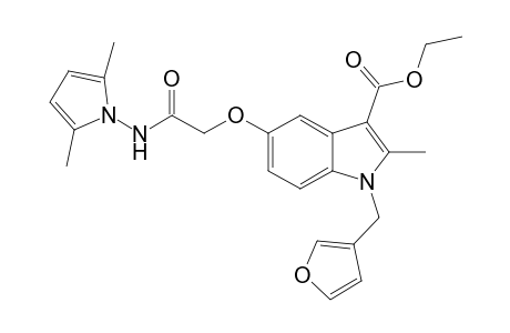 1-Furfuryl-3-carbethoxy-5-(2,5-dimethylpyrrol-1-yl)aminocarbonylmethoxy-2-methylindole