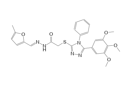 acetic acid, [[4-phenyl-5-(3,4,5-trimethoxyphenyl)-4H-1,2,4-triazol-3-yl]thio]-, 2-[(E)-(5-methyl-2-furanyl)methylidene]hydrazide