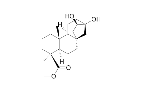 17-Norkauran-18-oic acid, 3,16-dihydroxy-, methyl ester, (4.alpha.,16.beta.)-