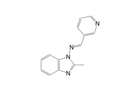 2-methyl-N-[(E)-3-pyridinylmethylidene]-1H-benzimidazol-1-amine
