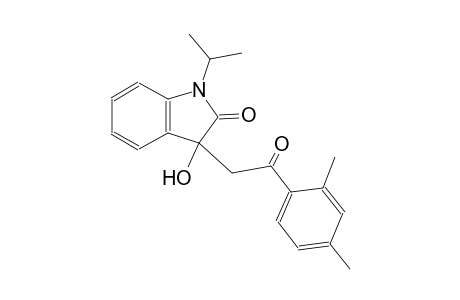 2H-indol-2-one, 3-[2-(2,4-dimethylphenyl)-2-oxoethyl]-1,3-dihydro-3-hydroxy-1-(1-methylethyl)-