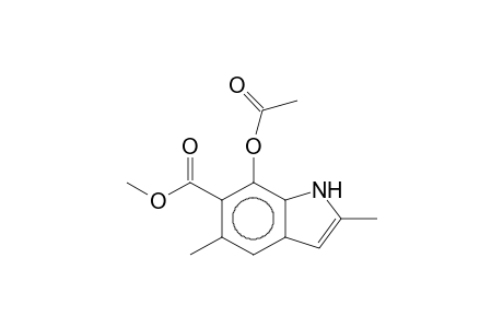 Methyl 7-(acetyloxy)-2,5-dimethyl-1H-indole-6-carboxylate