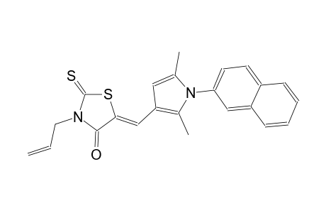(5Z)-3-allyl-5-{[2,5-dimethyl-1-(2-naphthyl)-1H-pyrrol-3-yl]methylene}-2-thioxo-1,3-thiazolidin-4-one