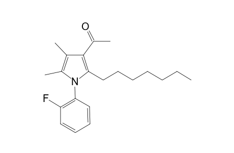 1-(2-n-Heptyl-1-(2-fluorophenyl)-4,5-dimethyl-1H-pyrrol-3-yl)ethanone