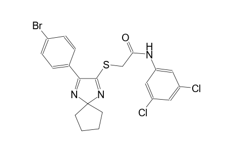 2-{[3-(4-bromophenyl)-1,4-diazaspiro[4.4]nona-1,3-dien-2-yl]sulfanyl}-N-(3,5-dichlorophenyl)acetamide