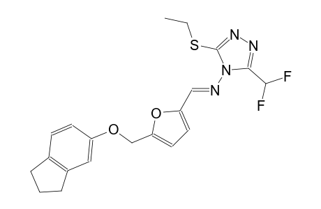 3-(difluoromethyl)-N-((E)-{5-[(2,3-dihydro-1H-inden-5-yloxy)methyl]-2-furyl}methylidene)-5-(ethylsulfanyl)-4H-1,2,4-triazol-4-amine
