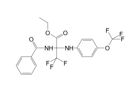 Propanoic acid, 2-(benzoylamino)-3,3,3-trifluoro-2-[[4-(trifluoromethoxy)phenyl]amino]-, ethyl ester