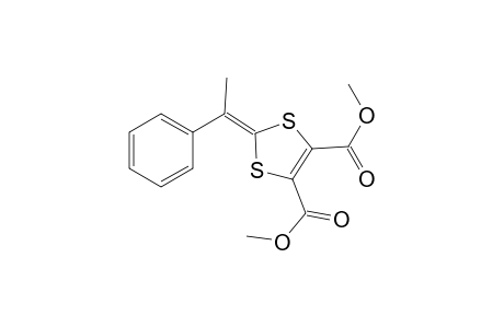 1,3-Dithiole-4,5-dicarboxylic acid, 2-(1-phenylethylidene)-, dimethyl ester