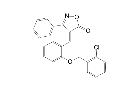 (4E)-4-{2-[(2-chlorobenzyl)oxy]benzylidene}-3-phenyl-5(4H)-isoxazolone