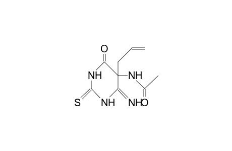 5-Allyl-5-acetamido-6-imino-1,2,5,6-tetrahydro-2(1H)-thioxopyrimidin-4(3H)-one