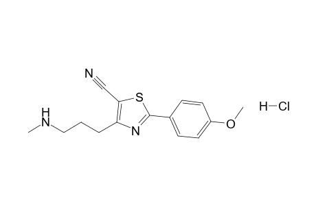 4-[3-(Methylamino)propyl]-2-(4-methoxyphenyl)-5-cyano-1,3-thiazole hydrochloride