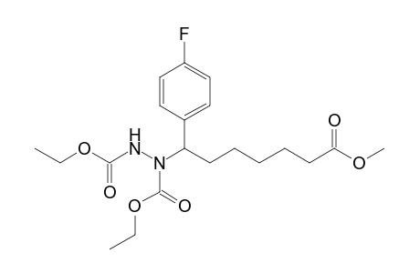 7-[carbethoxy-(carbethoxyamino)amino]-7-(4-fluorophenyl)enanthic acid methyl ester