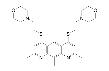 4,6-BIS-[(MORPHOLINOETHYL)-THIO]-2,8,10-TRIMETHYLPYRIDO-[3,2-G]-QUINOLINE