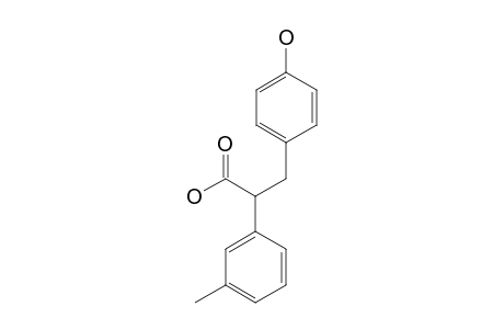 3-(p-hydroxyphenyl)-2-m-tolylpropionic acid
