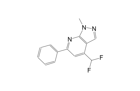 1H-pyrazolo[3,4-b]pyridine, 4-(difluoromethyl)-1-methyl-6-phenyl-
