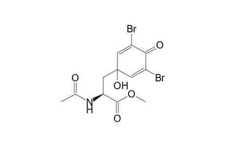 Methyl 2-(N-Acetylamino)-3-(3,5-dibromo4-oxo-1-hydroxyphenyl)propanoate
