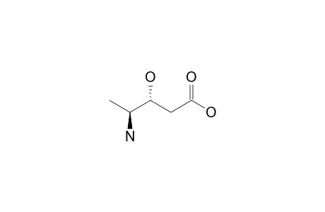 (3R,4S)-4-amino-3-hydroxy-valeric acid