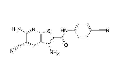 thieno[2,3-b]pyridine-2-carboxamide, 3,6-diamino-5-cyano-N-(4-cyanophenyl)-