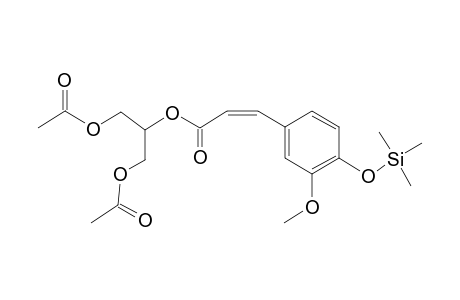 Glycerol <1,3-diacetyl-2-feruloyl->, mono-TMS