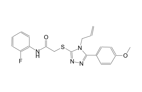 2-{[4-allyl-5-(4-methoxyphenyl)-4H-1,2,4-triazol-3-yl]sulfanyl}-N-(2-fluorophenyl)acetamide