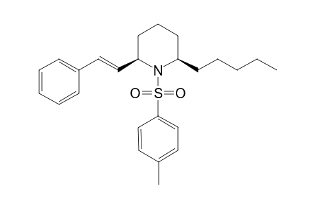 cis-2-Pentyl-6-((E)-styryl)-1-(toluene-4-sulfonyl)-piperidine