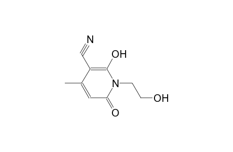 2-hydroxy-1-(2-hydroxyethyl)-4-methyl-6-oxo-1,6-dihydro-3-pyridinecarbonitrile