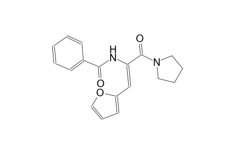 N-[(Z)-2-(2-furyl)-1-(1-pyrrolidinylcarbonyl)ethenyl]benzamide