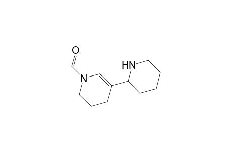 1(2H)-Pyridinecarboxaldehyde, 3,4-dihydro-5-(2-piperidinyl)-