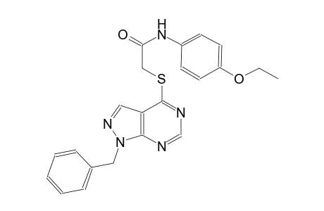 2-[(1-benzyl-1H-pyrazolo[3,4-d]pyrimidin-4-yl)sulfanyl]-N-(4-ethoxyphenyl)acetamide