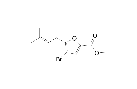 4-Bromo-5-(3-methylbut-2-enyl)-2-furancarboxylic acid methyl ester