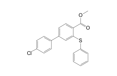 Methyl 4'-chloro-3-(phenylsulfanyl)biphenyl-4-carboxylate