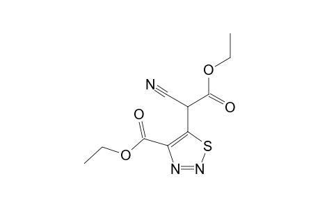 5-(1-ETHOXYCARBONYL-1-CYANOMETHYL)-4-ETHOXYCARBONYL-1,2,3-THIADIAZOLE