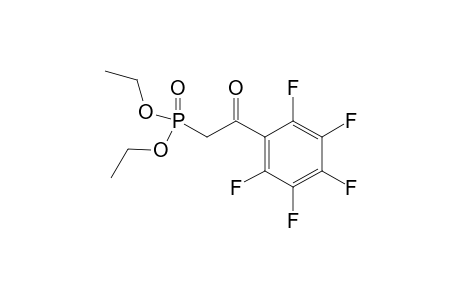 Diethyl 2-(pentafluorophenyl)-2-(oxoethyl)phosphonate